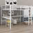 Modern Loft Bed Featuring Integrated Power Outlet-1687776969