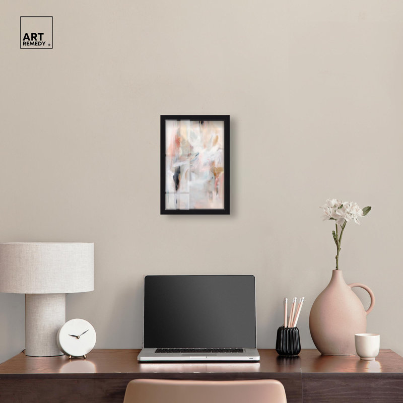 Drifting Colours II Shadowbox Print Modern Wall Decor by Art Remedy, Black, 16" H x 11" W