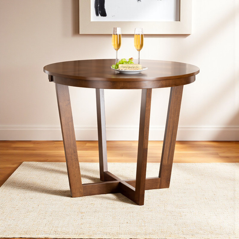 Round Dining Table, Walnut