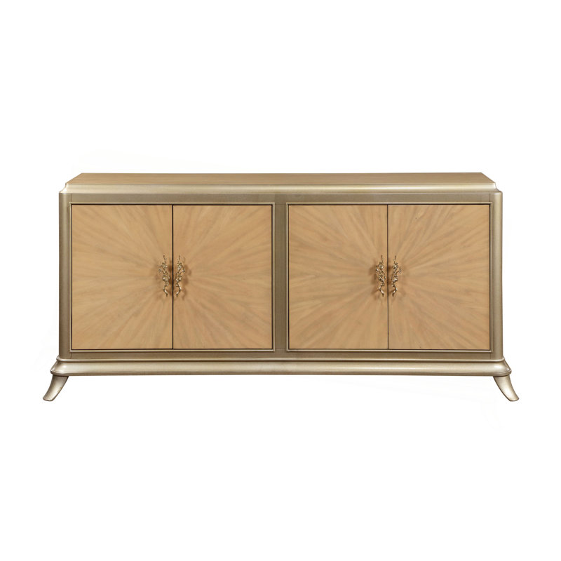 Armoire console en chêne naturel Dodie