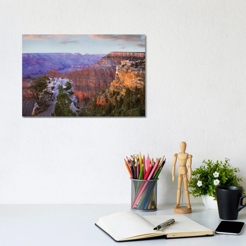 Wotan's Throne From South Rim, Grand Canyon National Park, Arizona by Tim Fitzharris - Wrapped Canvas Print