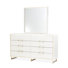 Commode Palm Gate avec miroir - blanc nuage
