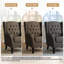 Fauteuil d'appoint à oreilles capitonné taupe capitonné Duward avec accoudoirs roulés et coussin épais-1919581072