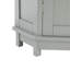 Élégante armoire de salle de bain grise