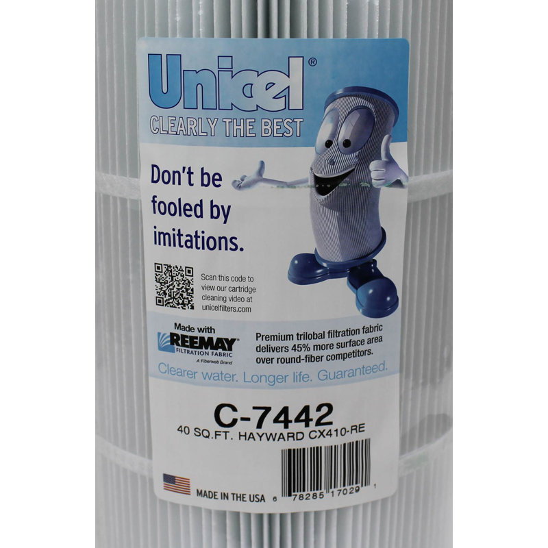 Unicel C-7442 Spa Replacement Cartridge Filter Sq Ft Hayward Easy Clear C400