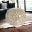 20" Cream 100% Cotton Ottoman