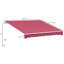 Auvent de balcon 13 'x 8', parasol rétractable avec manivelle manuelle, et tissu hydrofuge, structure en aluminium pour terrasse, cour, abri rouge