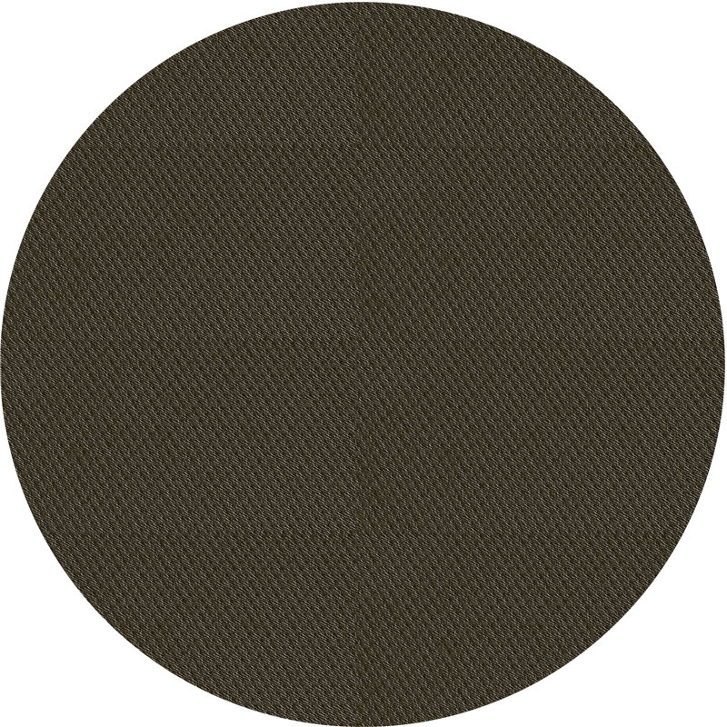 Tapis noir à motif géométrique Cadwell, Rond 6 pi