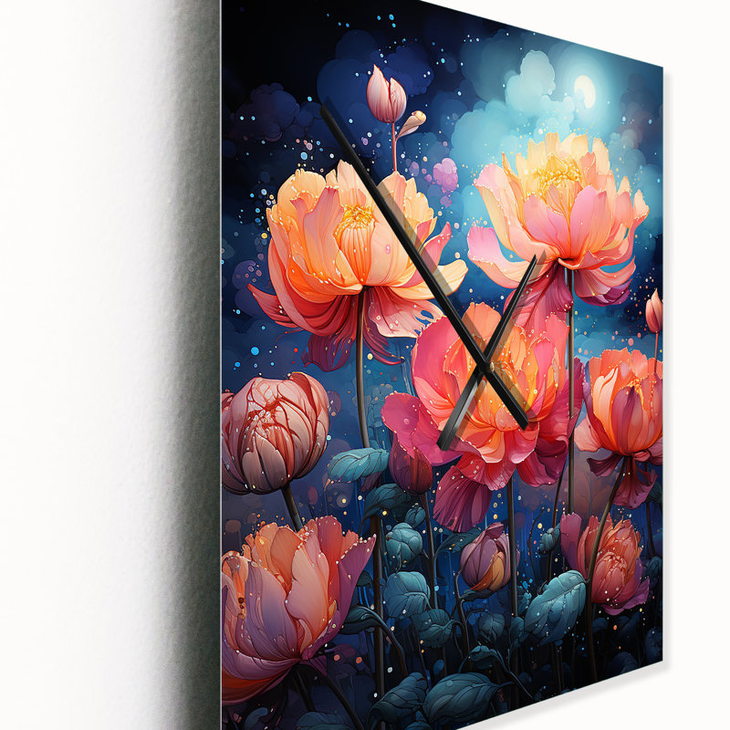 Corlenzo - Tulips Wall Clock Oversized, Small