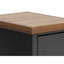 Table de chevet 14 pouces, aucun assemblage requis, noir  -1371211623