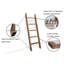  58In Wooden Blanket Ladder With Shelves-75404350