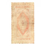 One-of-a-Kind Rectangle 5'4'' x 9'9'' 1980s Area Rug in Frangipani/Salmon