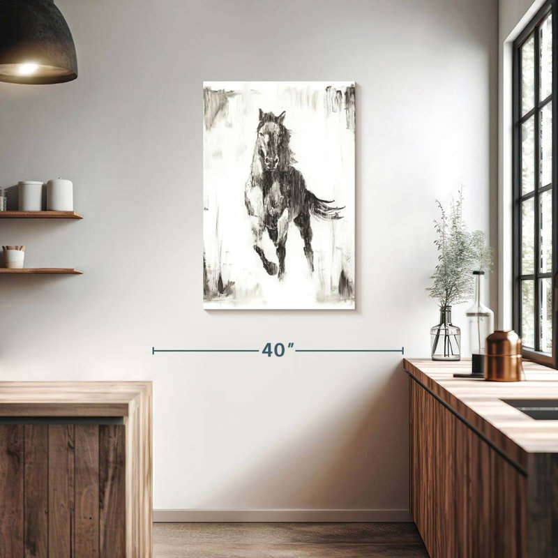 Brampt étalon noir rustique II, H 36 po x l 24 po