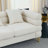 Oversized 2-Seater Sectional Sofa With Deep Seating And 2 Pillows-1473085663