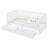 Wood Daybed with Fence Guardrails and 2 Drawers, Split into Independent Floor Bed & Daybed-1242180590-1242180591
