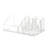 Clabern Acrylic 9 Compartment Makeup Organizer