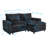 Deep-seat 2-person Chenille Sofa With Ottoman And Lumbar Pillows – Plush, Modern Comfort For Shared Spaces-485615133