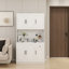 Armoire de rangement pour garde-manger de 71 po avec comptoir de four à micro-ondes, huche autoportante avec tablettes réglables, 6 portes et 1 tiroir-335216922