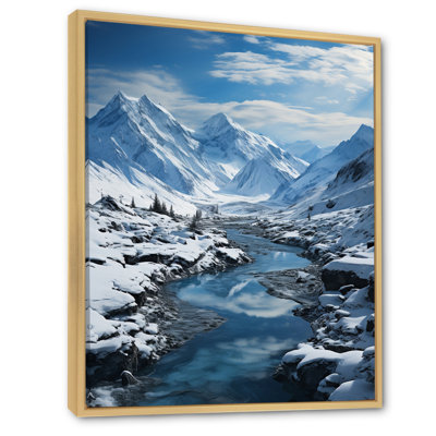 «Blythedale Alaska Glacial Flow I», reproduction d'art sur toile