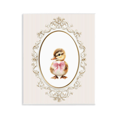 Spring Gingham Baby Duck Wall Plaque, design by Christine Simpson Art