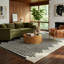 Tapis d'intérieur crème abstrait à motif de branches Tapis Alinda-132005644