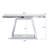 55.9 Inch Modern Luxe Full-Body Mirror Entryway Table With Trapezoid Base, 360° Reflective Design, Sturdy Wooden Frame, Scratch-Resistant, Open Storage For Hallways And Living Rooms