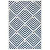 Cleo Navy Machine Washable Rug