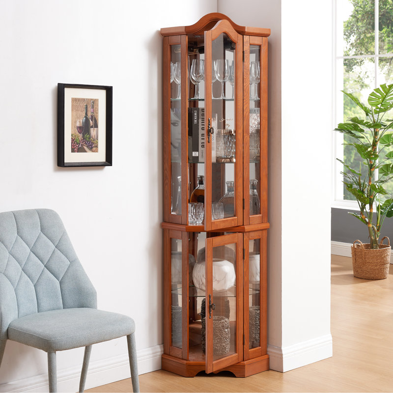 FF-112539459665 Display Case, Oak