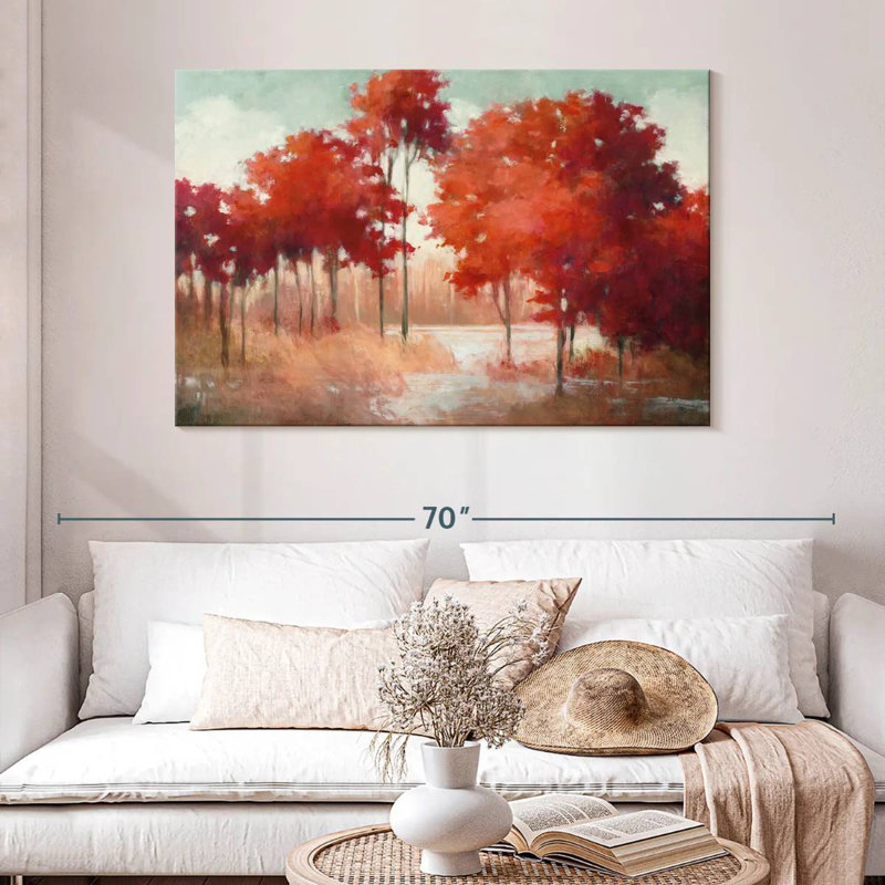 Harnek Serene Autumn Lake, 32" H x 48" W