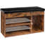 Banc de rangement rembourré en similicuir Colesha