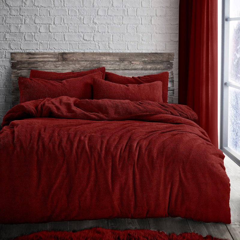 Velosso Teddy Soft Cosy Thermal Fleece Duvet Set, Single