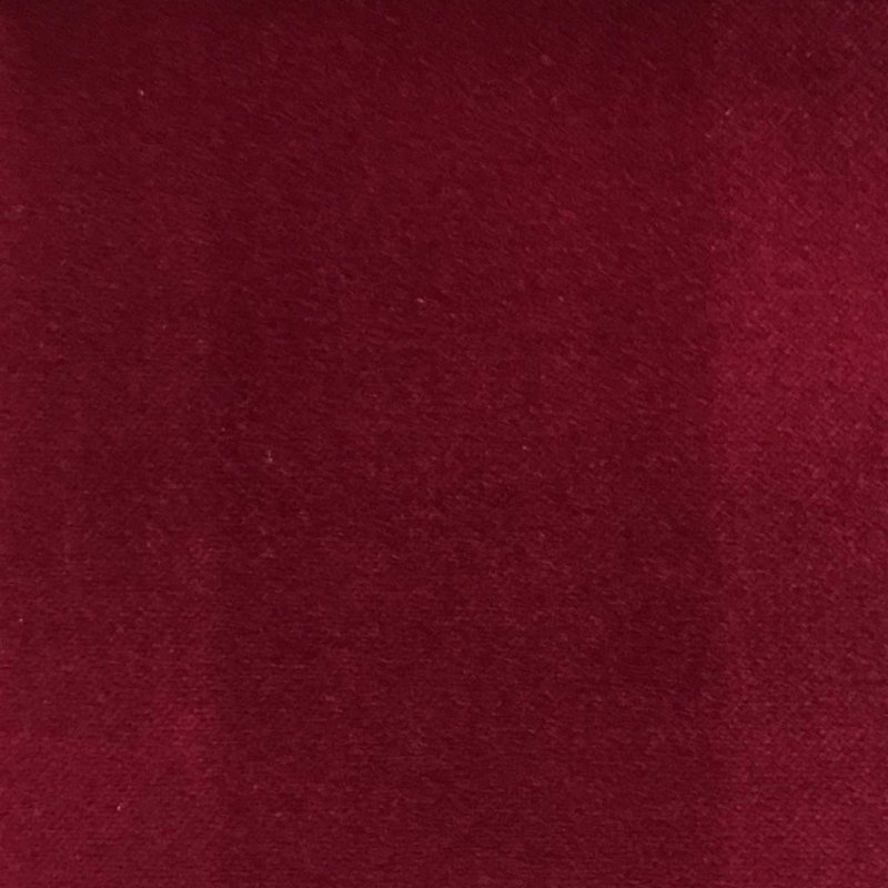 Bowie-Regal Cotton Plain Velvet Upholstery Fabric, Holly Berry