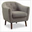 Fauteuil capitonné beige à 4 pieds Tadcaster-344223398