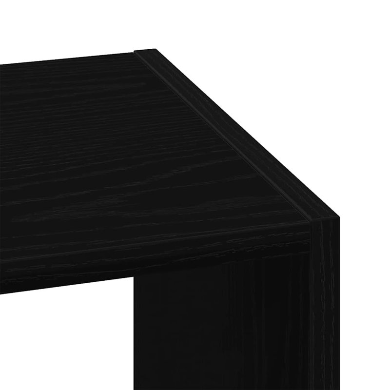 Rubeena 80cm H x 30cm W Bookcase, Black Oak