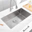 Évier de cuisine en acier inoxydable 304 de calibre 18 à cuve simple encastrable L 32 po x l 19 po (évier seulement), éviers en acier inoxydable