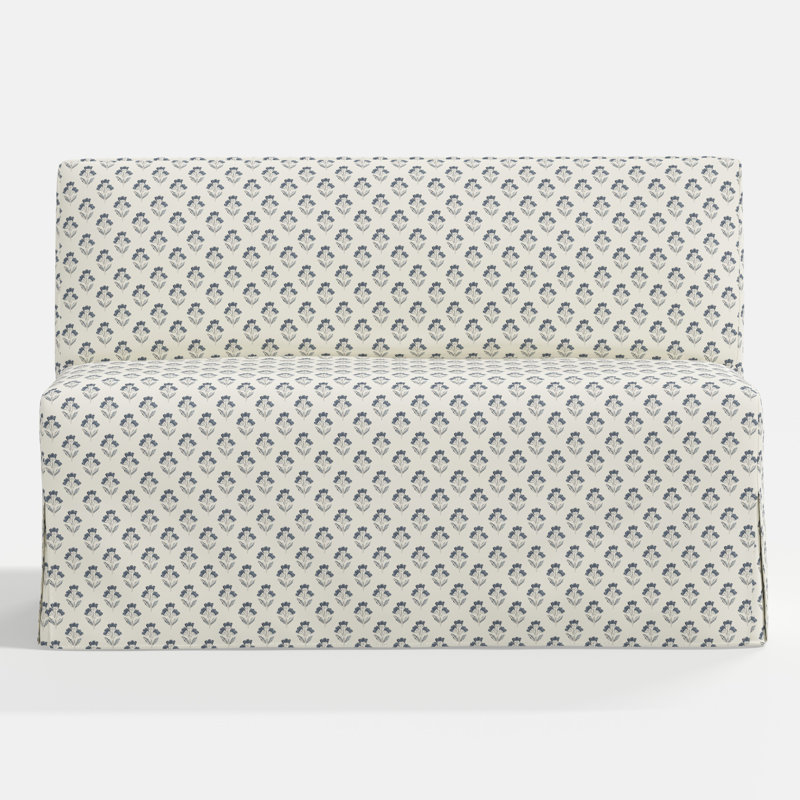 Stoffer Home x Cloth and Co. Lindy Upholstered Bench, Francie Blue