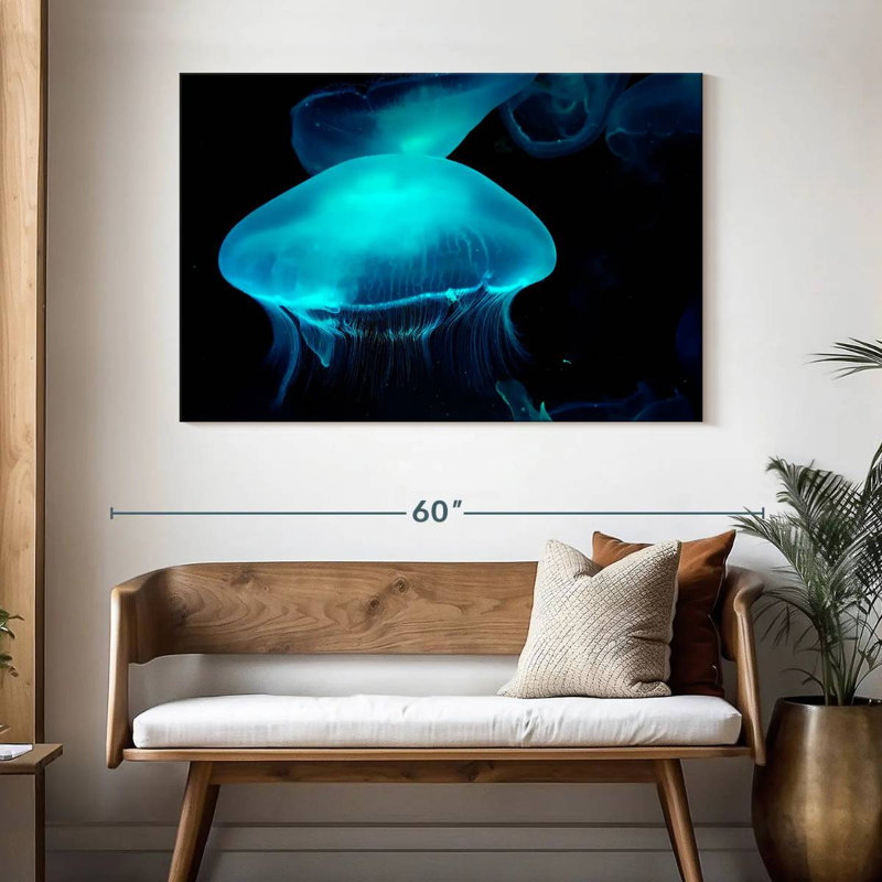 Moon Jellyfish, 32" H x 48" W