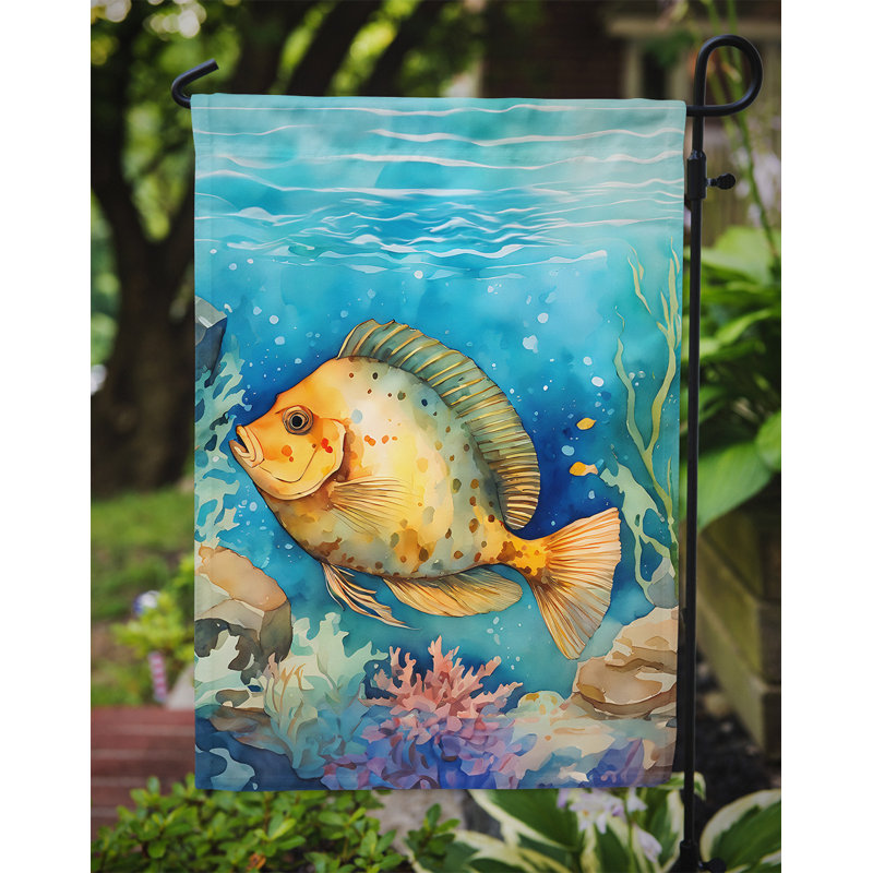 Drapeau de jardin double en polyester H 15,5 po x l 11,25 po
