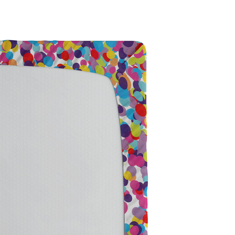 Drap-housse Ambesonne, paquet de 2, Drap-housse grand, Rose / mauve / abstrait jaune