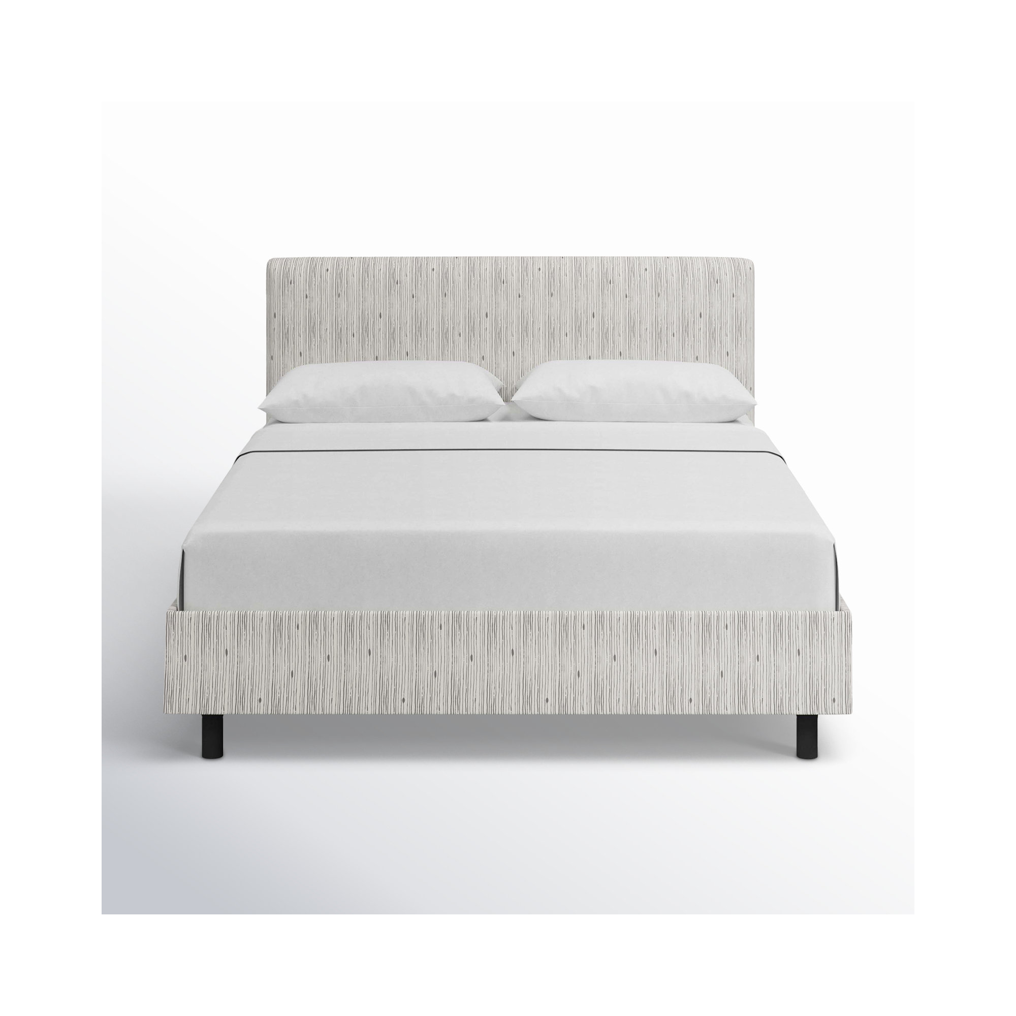 Avila Upholstered Bed, Full, Brush Stripe Ink