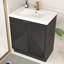 Meuble-lavabo autoportant 29,5 po avec lavabo en acrylique renforcé Monterey-161324162-136695488