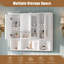 Armoire à pharmacie murale 35 po 2 en 1 avec tablettes réglables et portes à fermeture douce, miroir haute définition avec rangement pour meuble-lavabo de salle de bain-978375517