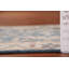 Tapis de couloir oriental bleu et ivoire Oushak 3 x 10