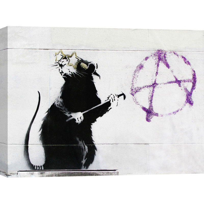 3BY6466 177 Fern Street, San Francisco by Anonymous (attributed To Banksy) - Wrapped Canvas Painting, 60cm H x 80cm W x 4cm D