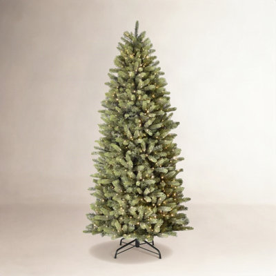 Slim 9' Pre-Lit Fir Christmas Tree