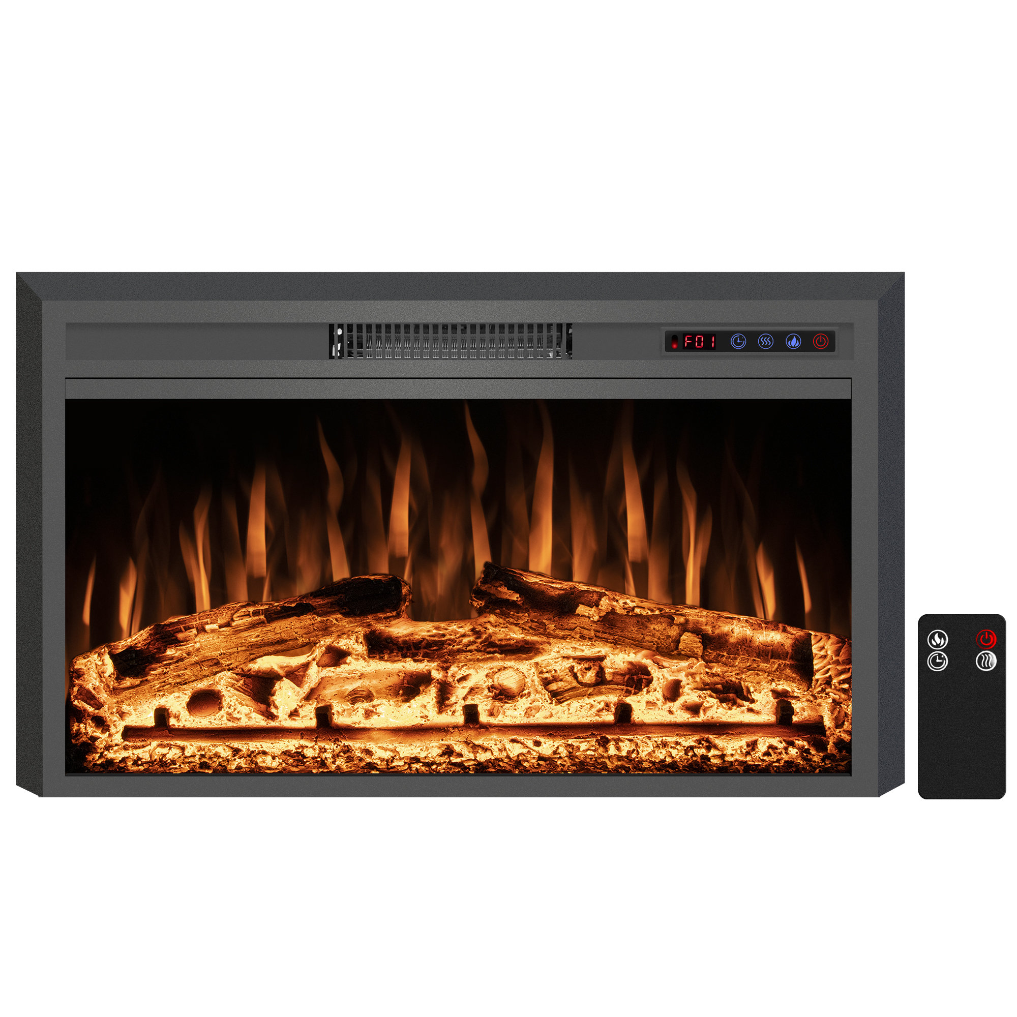 Symple Stuff Virdi Electric Fireplace Insert & Reviews - Wayfair Canada