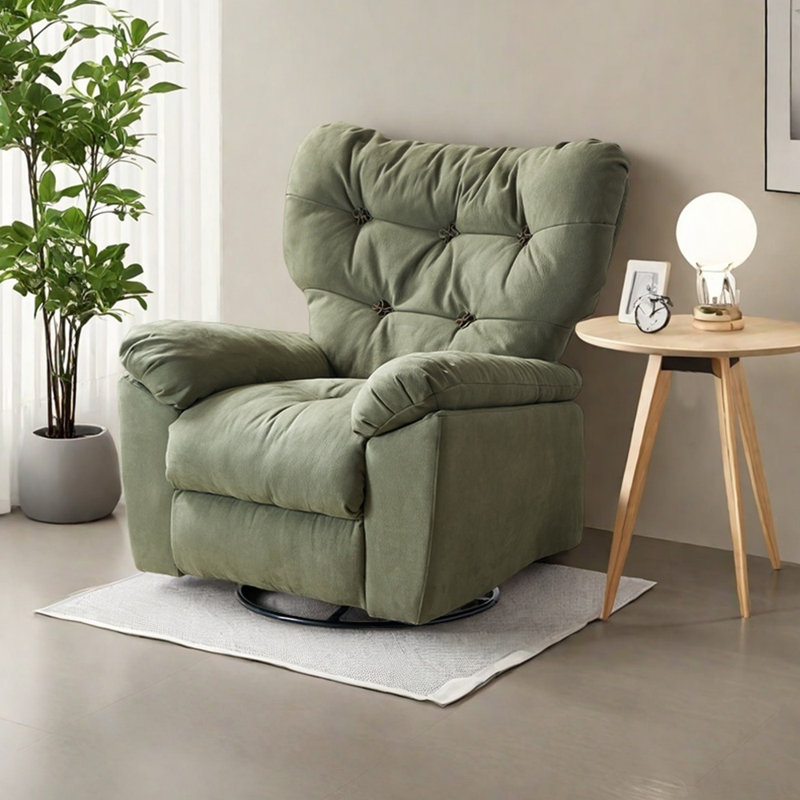 Ergonomic recliner in light luxury style, Olive