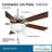 5 - Blade LED Standard Ceiling Fan and Light Kit Included-88575776