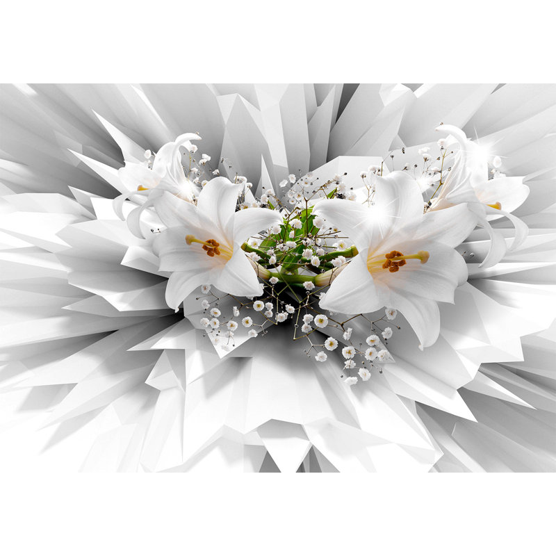 Papier peint floral - Explosion florale, L 96 po x l 137 po
