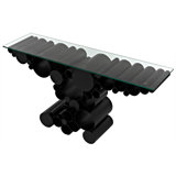 Paradox 60'' Glass Top Console Table